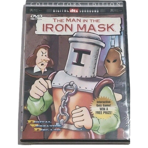 The Man in the Iron Mask DVD Cartoon Animated Classic Family Movie 1999 - Picture 1 of 2